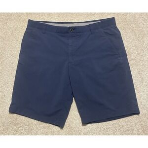Under Armour Match Play‎ Shorts 40 Navy Blue Performance Golf Grip Waist Tech